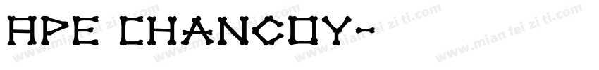 Ape Chancoy字体转换